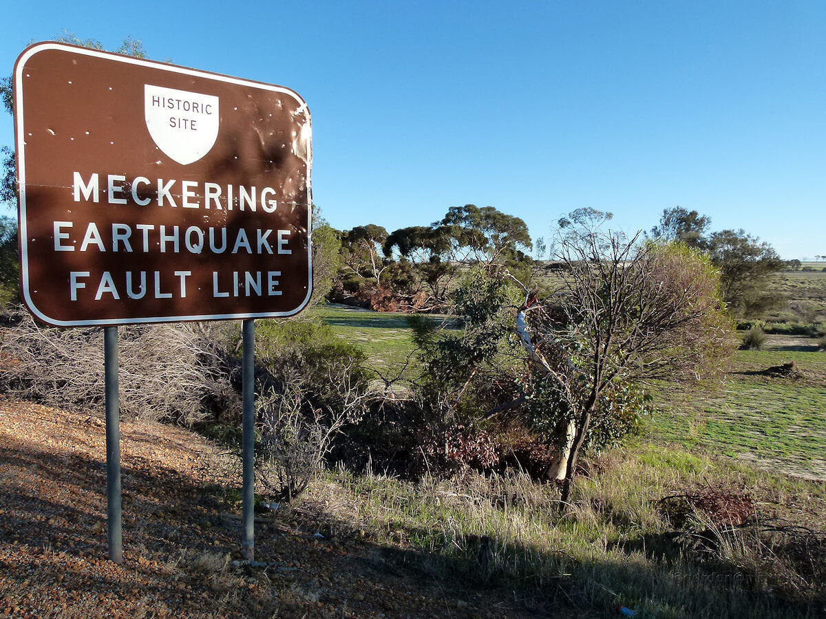 MECKERING EARTHQUAKE PRESERVED FAULT LINE